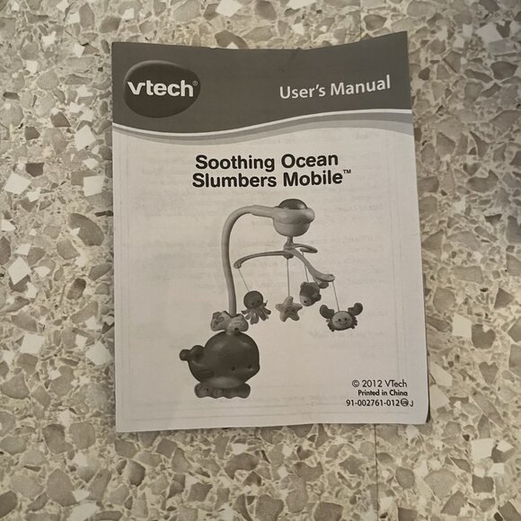 VTECH Baby Soothing Ocean Slumbers Mobile Sound Motion Lights Song OPEN BOX - Picture 9 of 14